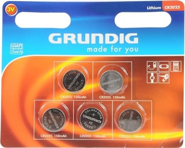 owner200 Bateria litowa GRUNDIG CR2025 3V 150 mah 5szt