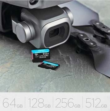 Kingston microSDXC Canvas Go! Плюс адаптер для карт памяти 512 ГБ 170R A2 U3 V30