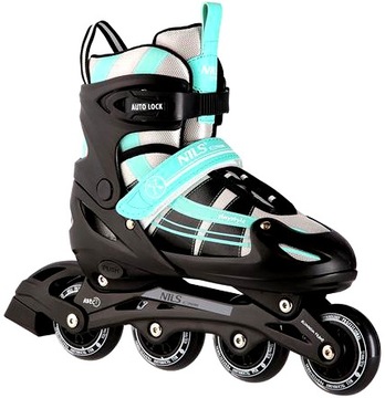 КОМФОРТНЫЕ ЖЕНСКИЕ КОНЬКИ 2В1 РЕЗИНОВЫЕ КОЛЕСА 35-38 ABEC7