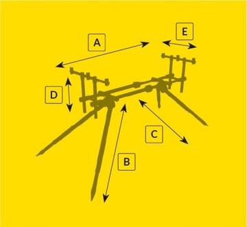 RODPOD Mikado SECOND 3 ROD POD STANOWISKO KARPIOWE
