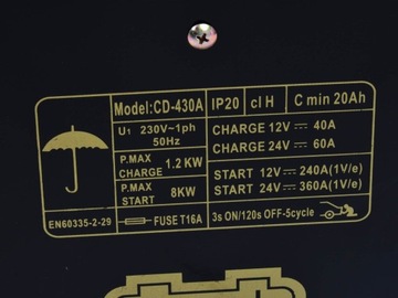 ВЫПРЯМИТЕЛЬ GEKO С ПУСКОВЫМ КЛАССОМ 430 ПУСКОВОЕ УСТРОЙСТВО БЫСТРОГО ЗАРЯДНОГО УСТРОЙСТВА НА 360 А G80024