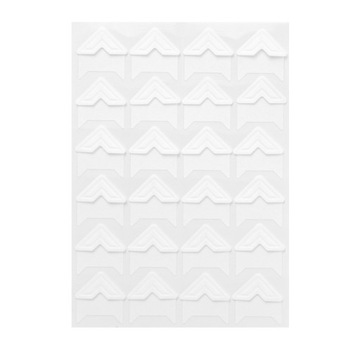 Narożniki samoprzylepne do zdjęć - białe, 48 szt.