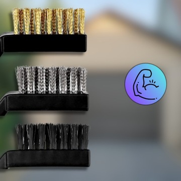 Набор из 3 многофункциональных проволочных щеток для чистки и полировки.