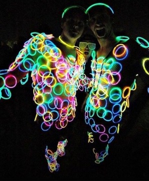 СВЕТЯЩИЕСЯ ФЛУОРЕСЦЕНТНЫЕ ХИМИЧЕСКИЕ БРАСЛЕТЫ 100 шт.