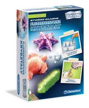Clementoni Fluorescencyjne Kryształy Stwórz własne kryształy Naukowa Zabawa