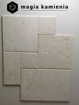 Плитка из белого шлифованного известняка Emelas