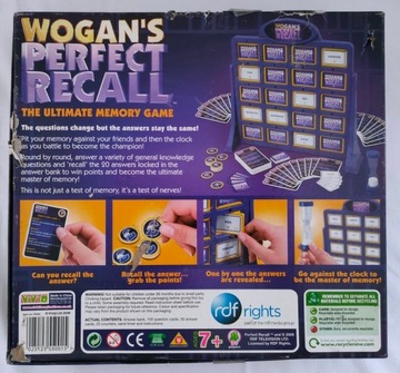 WOGANS PERFECT RECALL английская настольная игра
