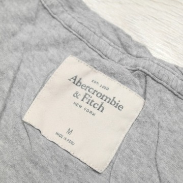 ABERCROMBIE _ ZNAKOMITA KOSZULKA Z LOGO _ M/L