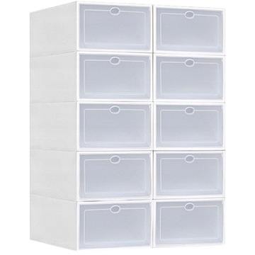 10 x КОРОБКА-КОНТЕЙНЕР-ОРГАНИЗАТОР ДЛЯ ОБУВИ, ИГРУШЕК, СВИТШОТ