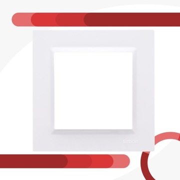 Одинарная рамка Белый Simon 10 - CR1/11