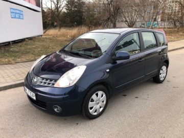 Nissan Note I Mikrovan 1.4 i 16V 88KM 2008 NISSAN NOTE 1.4 BENZYNA KLIMA 1 WŁAŚCICIEL Z NIEMIEC ZAREJESTROWANY