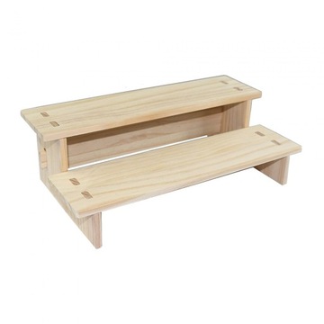Dekoracja drewnianego stojaka wystawowego Trwały modny blat 2-warstwowy 30 cm