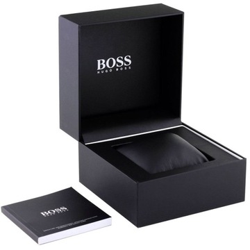 Zegarek Męski Hugo Boss Ikon 1512963 Srebrna bransoleta Niebieska tarcza