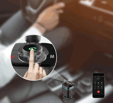 FEEGAR Transmiter FM bluetooth QC 4.0 USB MP3 42W