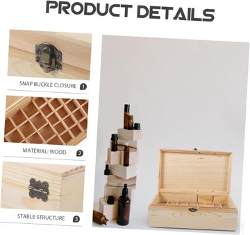 Ящик для эфирных масел, деревянный ящик для эфирных масел, чехол для переноски.