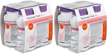 NUTRI comp DRINK+ 8szt.x200ml - truskawka/proteiny