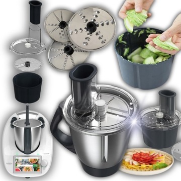 NAKŁADKA KROJĄCA THERMOMIX TM5/6 SZATKOWNICA TARKA STAL NIERDZEWNA 6W1
