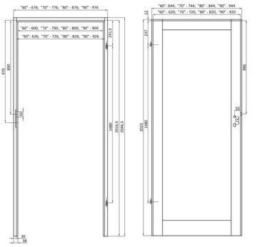 ВНУТРЕННИЕ ДВЕРИ ИЗ МАССИВА СОСНЫ С НЕПОСРЕДСТВЕННОЙ КОРОБКОЙ 60