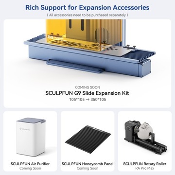 SCULPFUN G9 электрический подъемник для лазерной гравировки и маркировки