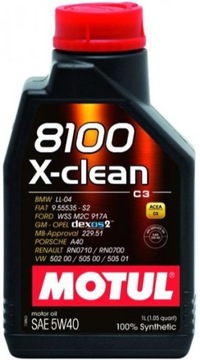 Olej MOTUL 8100 X-CLEAN 5W40 C3 LL-04 50501 DPF 1L