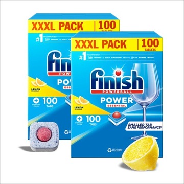 FINISH ALL IN1 POWER ESSENTIAL LEMON 100 шт. ТАБЛЕТКИ ДЛЯ ПОСУДОМОЕЧНОЙ МАШИНЫ КАПСУЛЫ