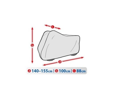 МЕМБРАННЫЙ чехол для квадроцикла, длина 140-155 см, НАДЕЖНЫЙ