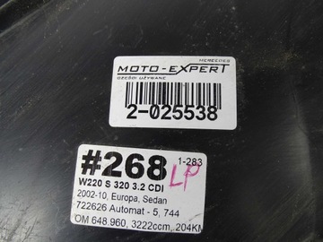 MERCEDES S TŘÍDA W220 PODBĚH KOMPLETNÍ LEVÝ PŘEDNÍ A2206980730