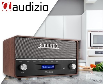 Ретро-радио для домашнего офиса FM DAB+ BT с аккумулятором 60 Вт