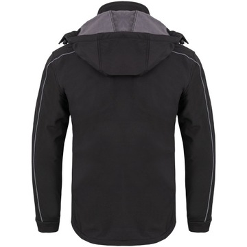 КУРТКА WORK SOFTSHELL С КАПЮШОНОМ ЧЕРНАЯ REDBERG