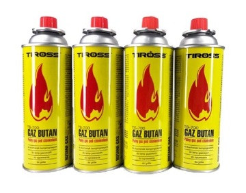 KARTUSZ GAZOWY gaz turystyczny TIROSS 227g - 4 szt