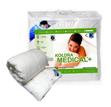 Kołdra Medical+ 180x200 Całoroczna Do spania Antyalergiczna Zdrowa 95°C AMW