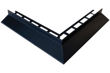 NAROŻNIK ZEWN 90'-OKAP CZARNY 9005 DASZEK 25mm