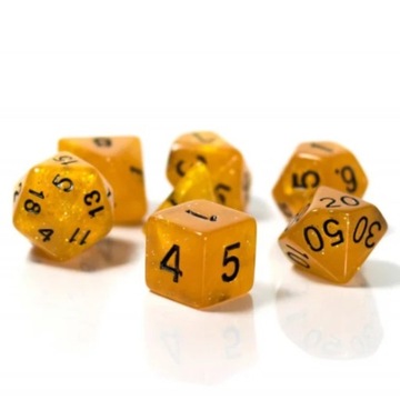 ZACHÓD IMPERIUM ZESTAW 7 PERŁOWYCH KOŚCI RPG