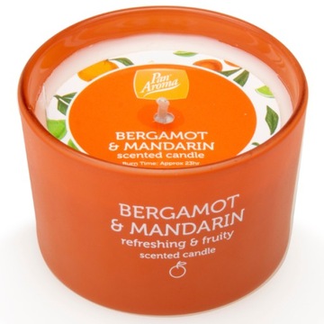Świeca zapachowa 85 g Bergamotka & Mandarynka