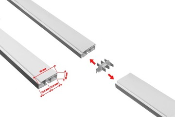 Одинарный карниз 1 потолочный рельс ПВХ I 300 комплект