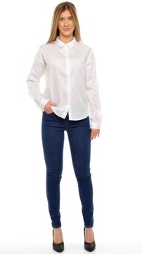 LEE koszula REGULAR white PLAIN SHIRT _ M