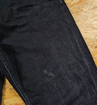 Spodnie Jeansowe HUGO BOSS ORANGE Proste Granatowe Dżins Jeans 40x32