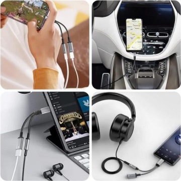 Переходник с USB-C на 3,5-мм разъем + USB-C