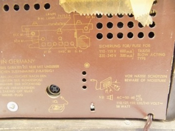 старое радио Blaupunkt Verona Type 2605
