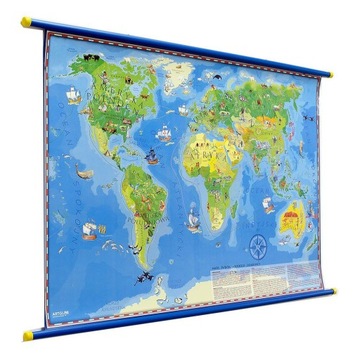 НАСТЕННАЯ КАРТА - МИР ЮНОГО исследователя