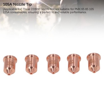 5 sztuk 220990 końcówka dyszy mosiężna końcówka dyszy palnika do 23