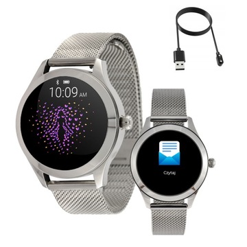 Smartwatch dla kobiet srebrna bransoleta Watchmark