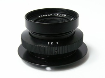 CARL ZEISS: Tessar f4,5/75 мм с монтажным кольцом (2) В ОТЛИЧНОМ СОСТОЯНИИ!