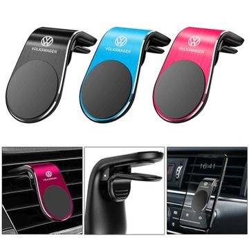 Magnetyczny uchwyt samochodowy na telefon typu L. Uchwyt do smartfona z klipsem do Volkswagena VW