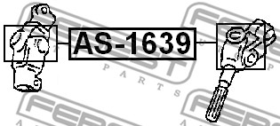 KŘIŽÁK SLOUPCE ŘÍDÍCÍ FEBEST AS-1639