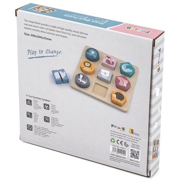 ДЕРЕВЯННЫЕ БЛОКИ VIGA ДЛЯ РАЗБОРКИ ГОЛОВОЛОМКИ ЖИВОТНЫХ ПОЛАРБ