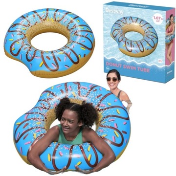 КОЛЬЦО ДЛЯ ПЛАВАНИЯ НА БОЛЬШИХ КОЛЕСАХ 107см DONUT 36118N Bestway