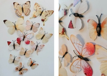 Наклейки на стену бабочки с магнитом