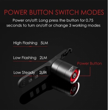 Gaciron W10BS Светодиодный задний фонарь для велосипеда USB, STOP