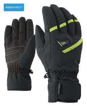 Rękawiczki męskie Ziener GARY Black Green M 8.0